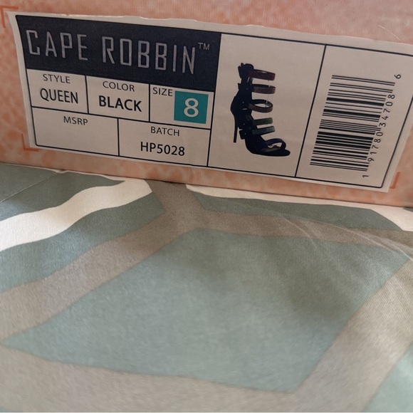 Cape Robbin Black and Multicolor Strappy Heels - Picture 2 of 5